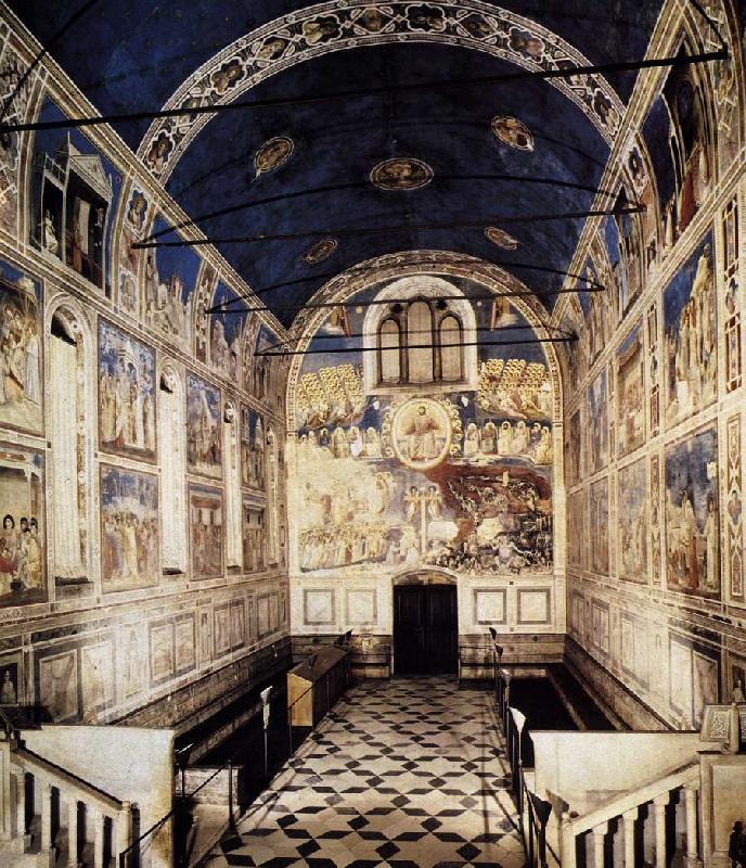 GIOTTO di Bondone The Chapel viewed towards the entrance sdg